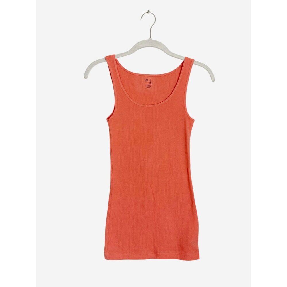 Gap Women's Stretch Scoop Neck Tank in Coral Bells - Sz S